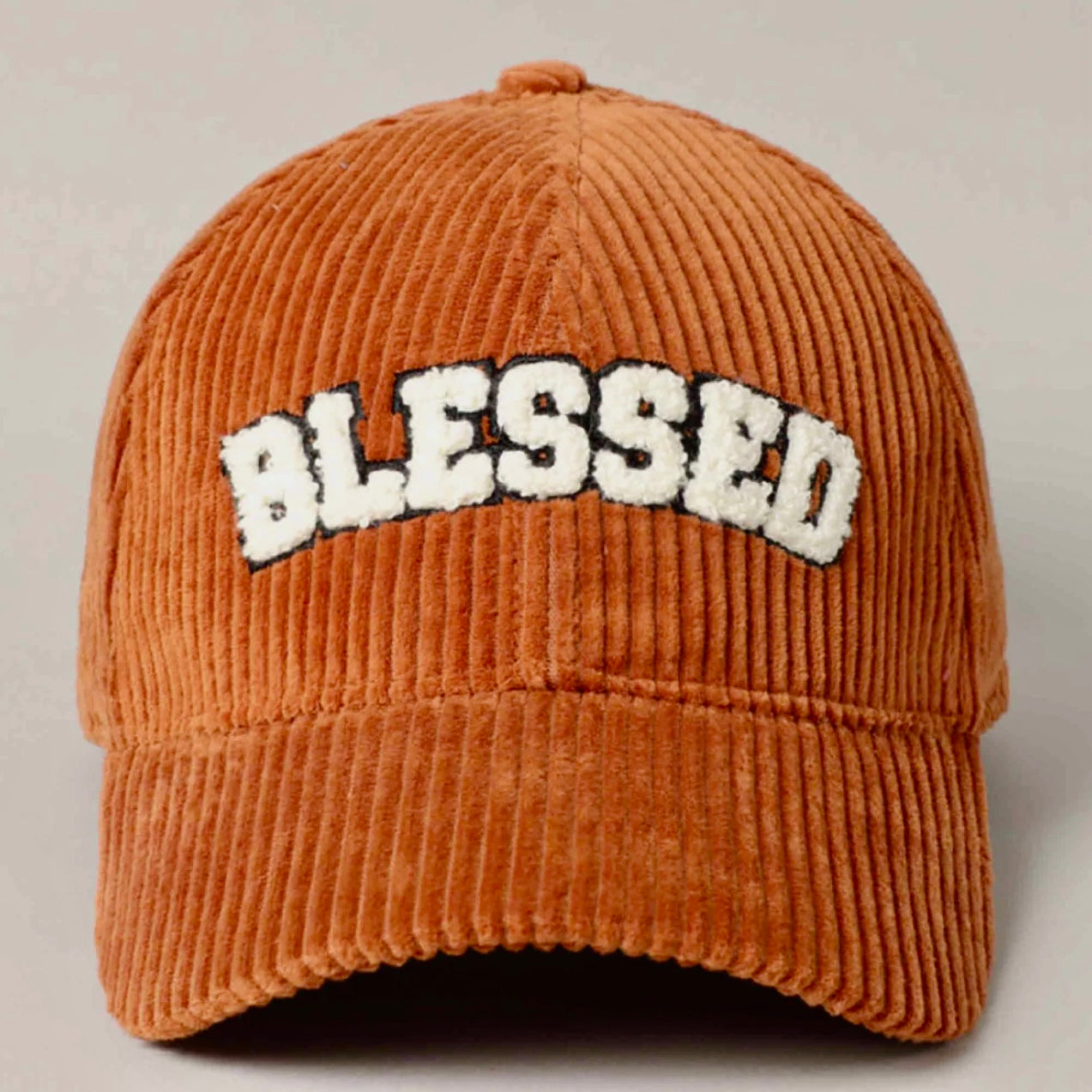 BLESSED OR GRATEFUL CORDUROY HAT