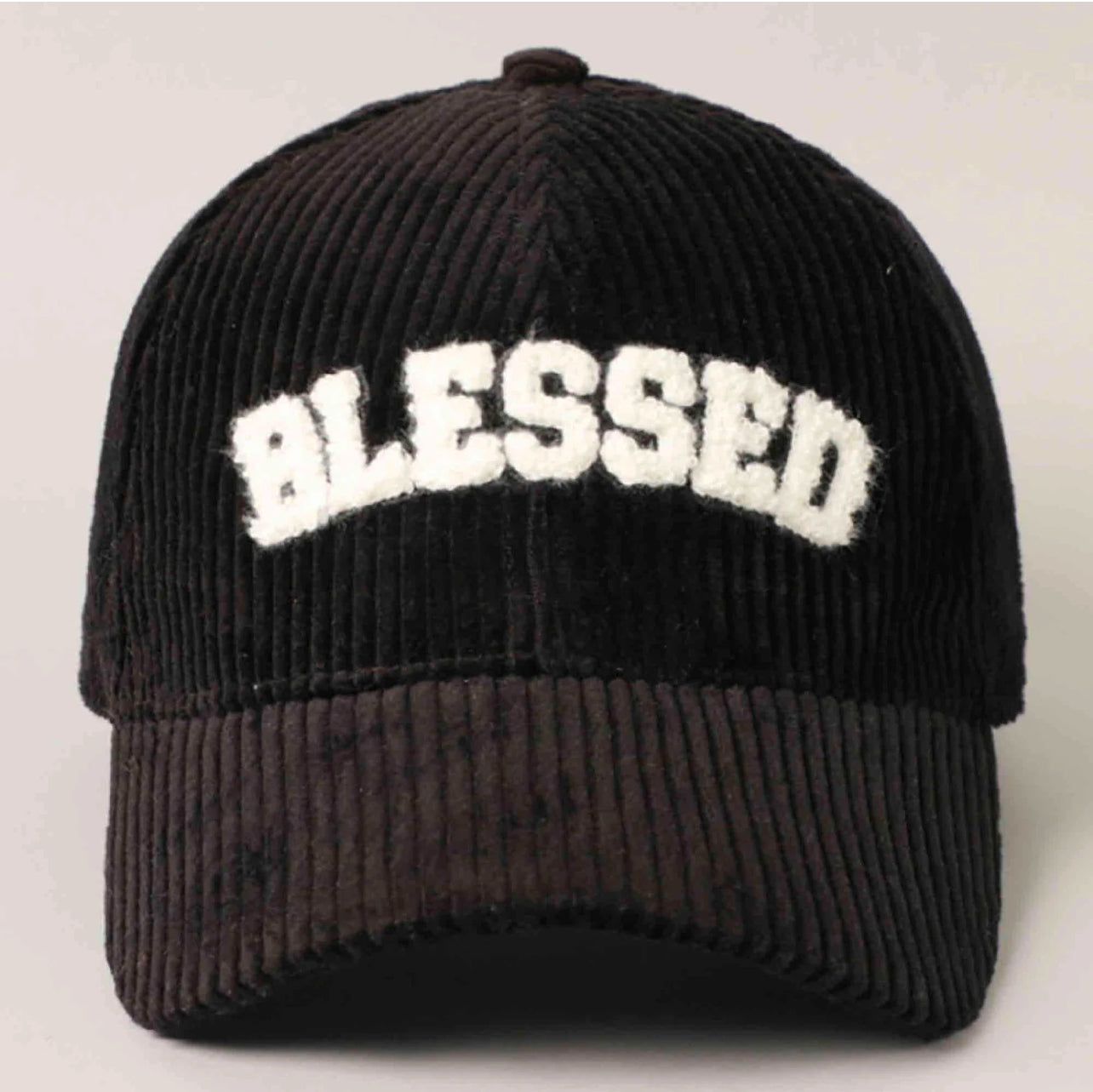 BLESSED OR GRATEFUL CORDUROY HAT