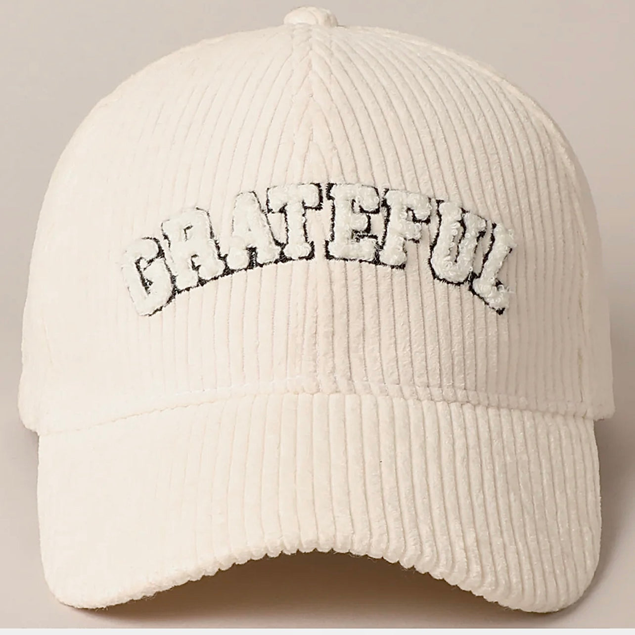BLESSED OR GRATEFUL CORDUROY HAT