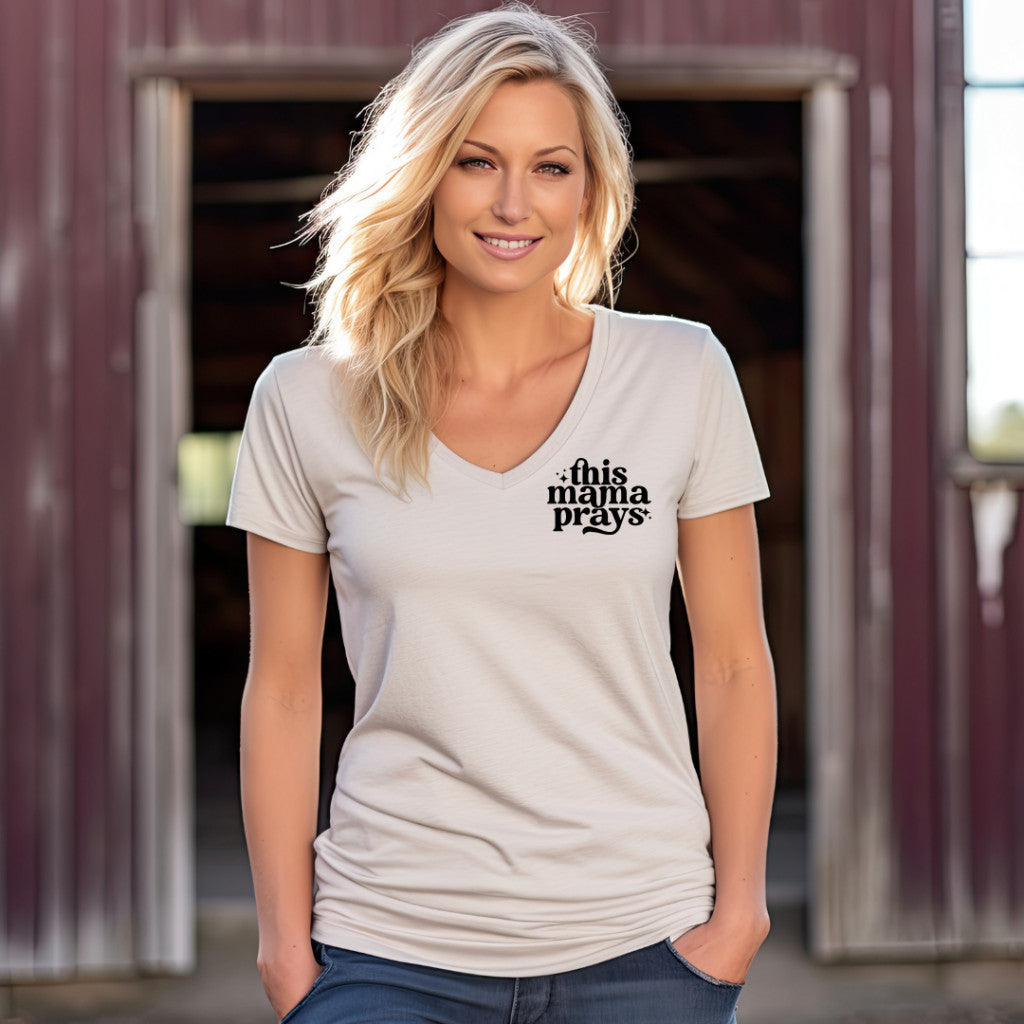 "This Mama Prays" PICK WHO PRAYS TEE- MiMi/Nana/GiGi/Grandma/Gammy