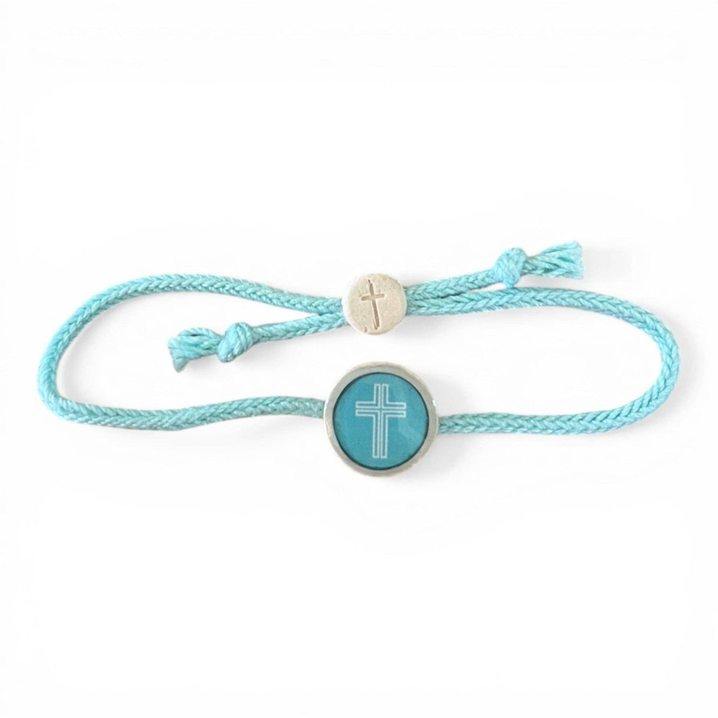 Tap To Pray® Survivor Series Bracelet: Adjustable Rope and Cross Bracelet