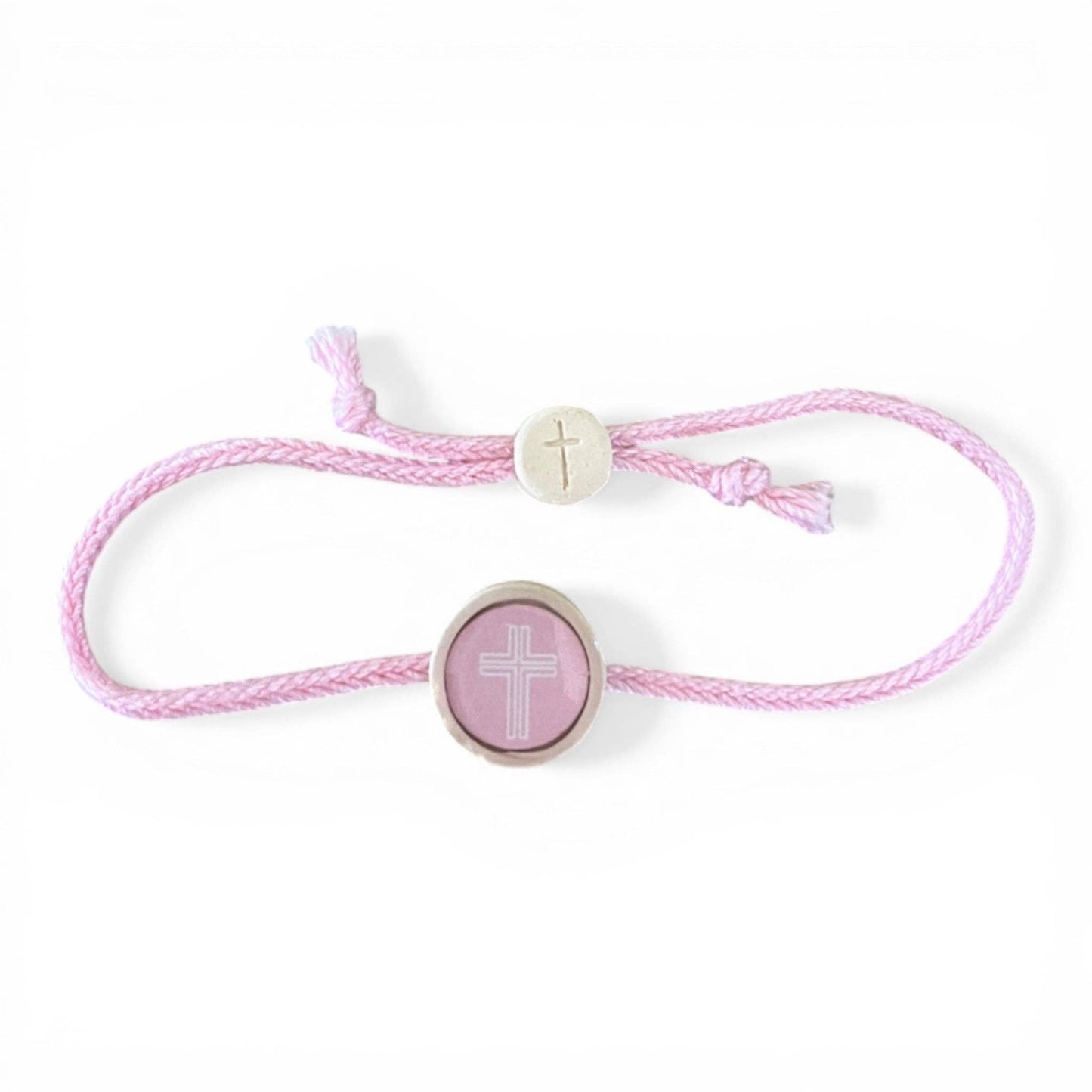 Tap To Pray® Survivor Series Bracelet: Adjustable Rope and Cross Bracelet