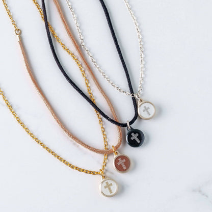 Tap To Pray® Survivor Series Necklace: Silver + Cross