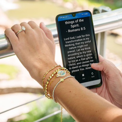 Tap To Pray® Survivor Series Bracelet: Adjustable Rope and Cross Bracelet