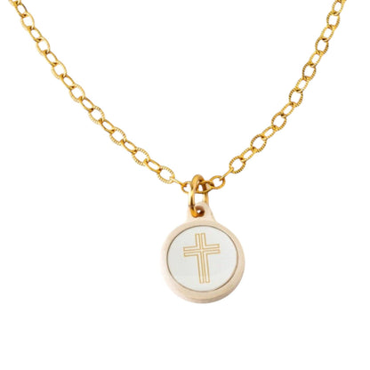 Tap To Pray® Survivor Series Necklace: Silver + Cross