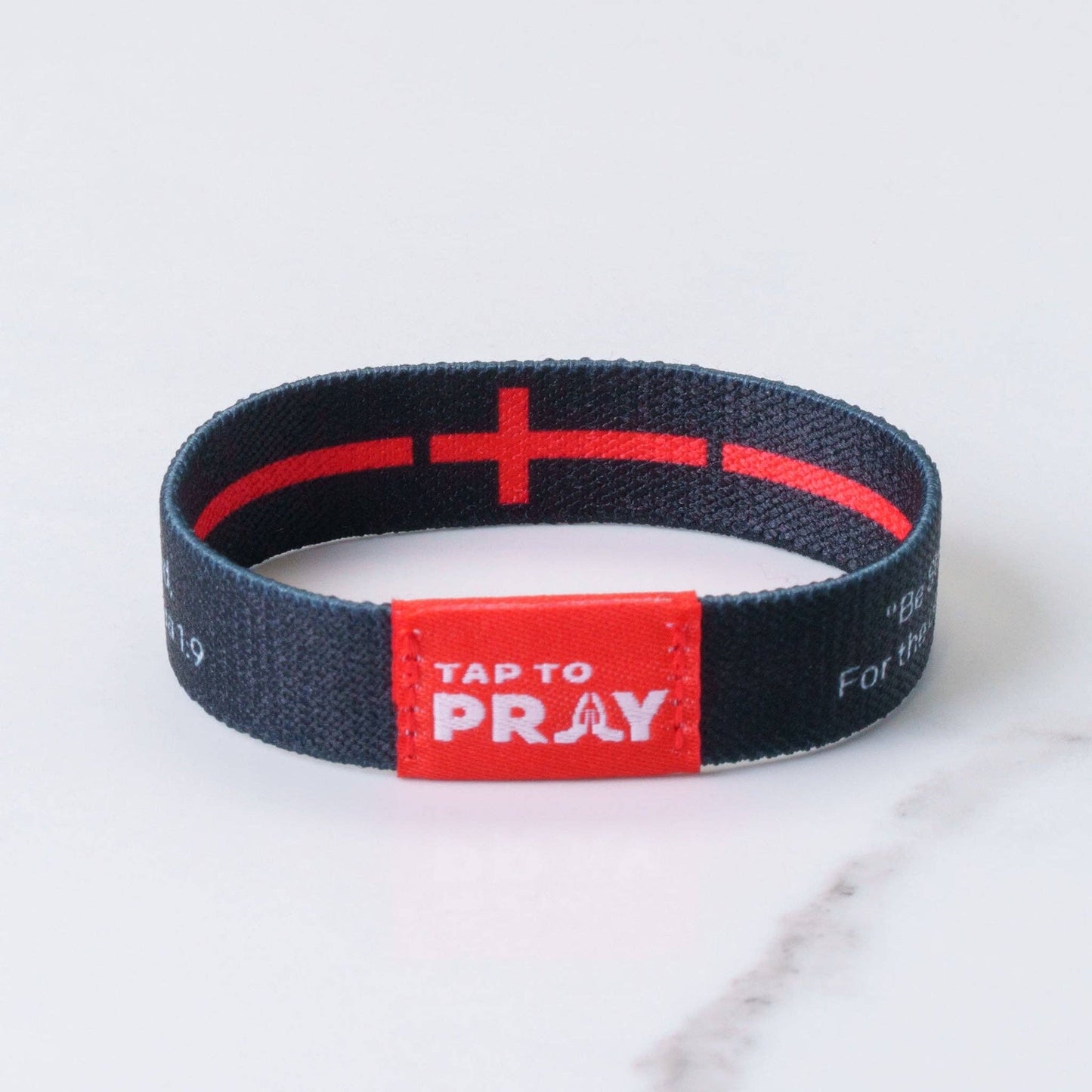 Tap To Pray® Wristband – First Responders - Firefighters black/red