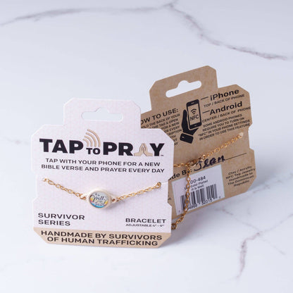 Tap To Pray® Survivor Series Bracelet: Silver & Gold Plated