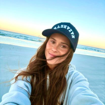 NAZARETH Reverse 3D Bubble Letter Hat- (Black Richardson) Good News