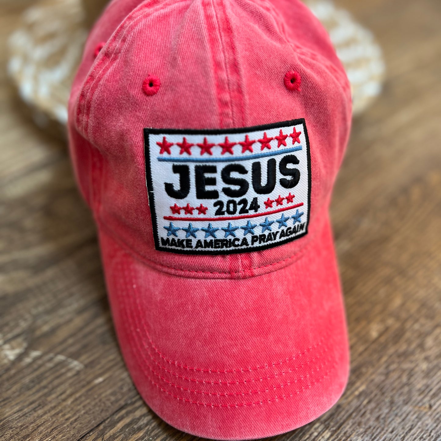 "JESUS 2024 Make America Pray Again" Iron on patch ONLY