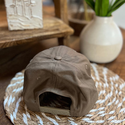 "PUMPKIN SPICE JUNKIE" patch on Dark Tan Baseball Hat