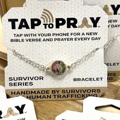 Tap To Pray® Survivor Series Bracelet: Silver & Gold Plated