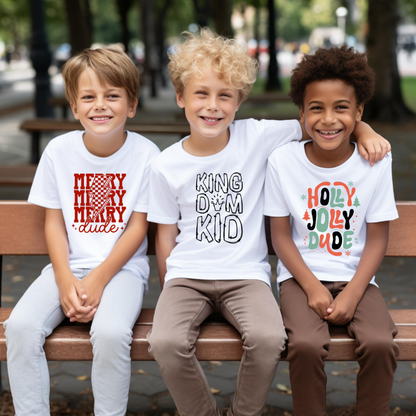 KIDS CHRISTMAS SHIRTS PICK YOUR                 1. COLOR 2. SIZE 3. DESIGN