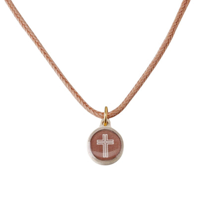 Tap To Pray® Survivor Series Necklace: Silver + Cross
