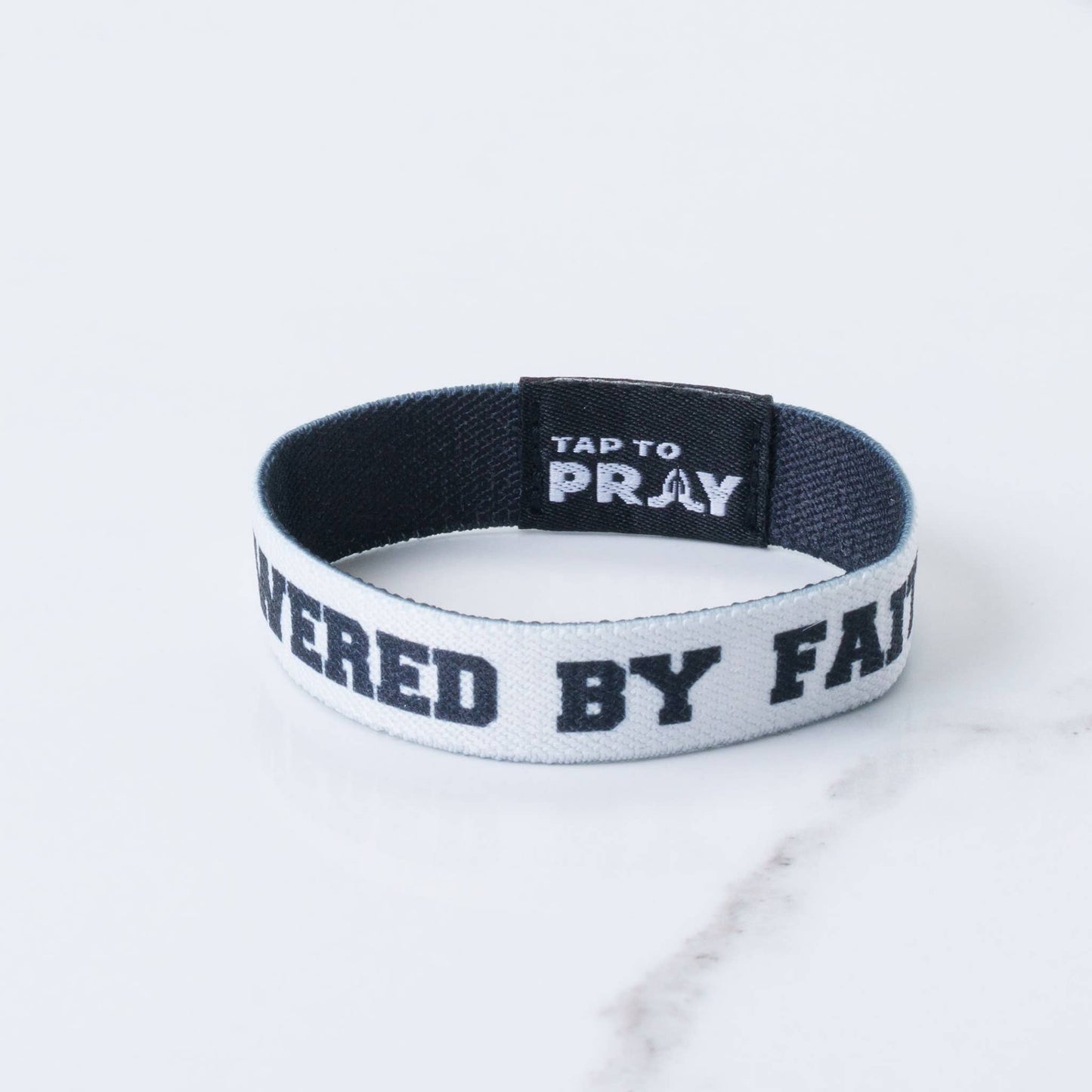 Tap To Pray™ Wristbands - Jesus Is Lord: / Jesus is Lord / Powered by Faith