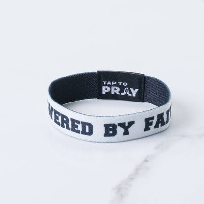 Tap To Pray™ Wristbands - Jesus Is Lord: / Jesus is Lord / Powered by Faith