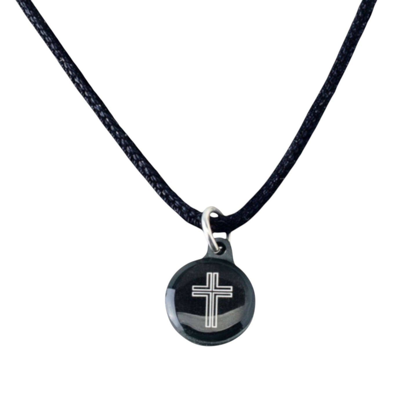 Tap To Pray® Survivor Series Necklace: Silver + Cross