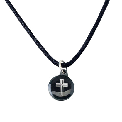 Tap To Pray® Survivor Series Necklace: Silver + Cross