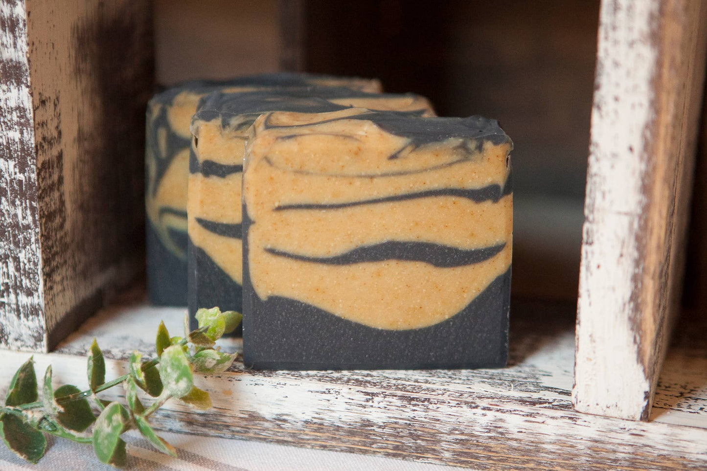 Cold Process Bar Soap- Tea Tree, Charcoal, & Turmeric Detox