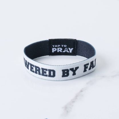 Tap To Pray™ Wristbands - Jesus Is Lord: / Jesus is Lord / Powered by Faith